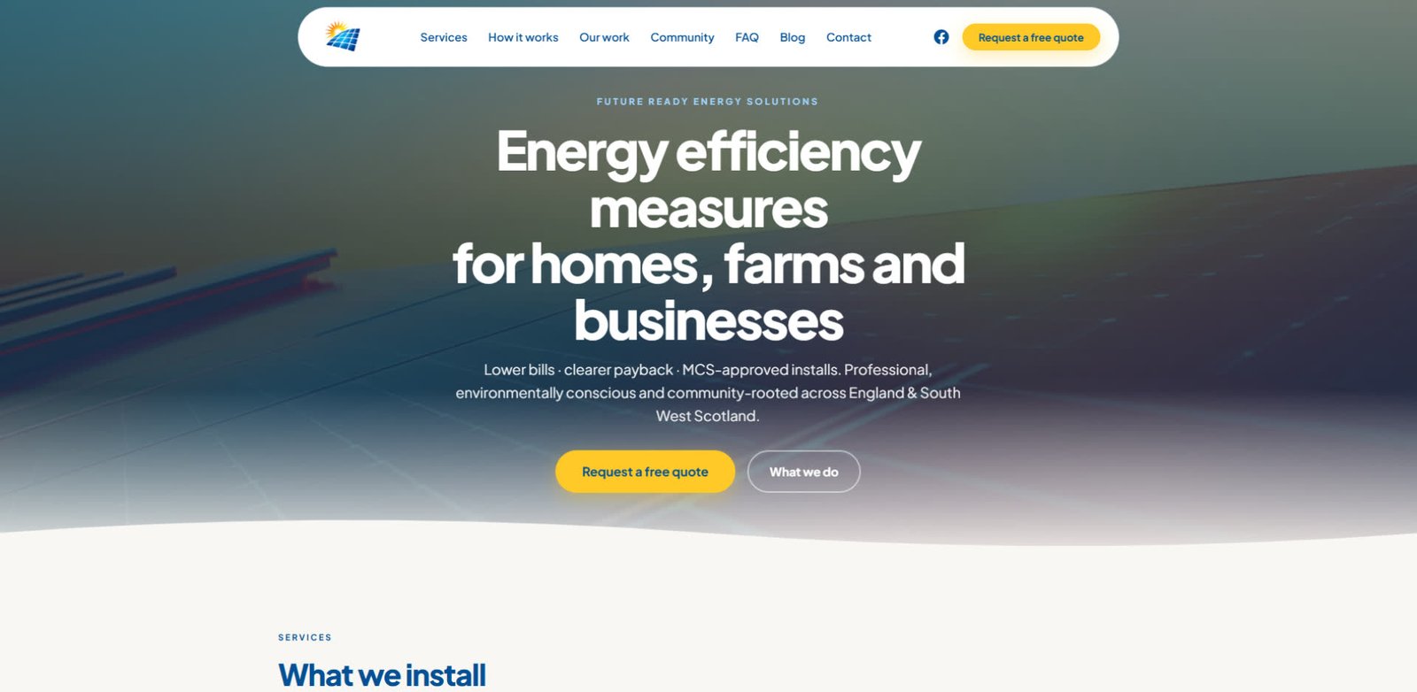 Eco Engineering Services website homepage